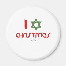 Mig Hanukkah julgrönt Magneter