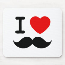 Mig hjärta/kärlekMoustaches/mustascher Musmattor