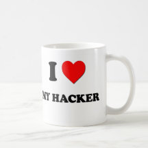 Mig hjärta min Hacker Muggar