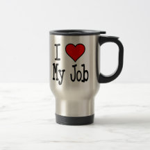 Mig hjärta mitt jobb kaffe muggar