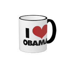 Mig hjärta Obama Kaffe Mugg