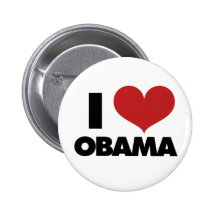 Mig hjärta Obama Knapp Med Nål