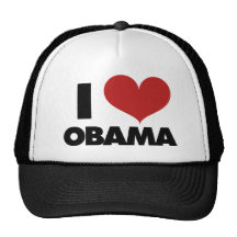 Mig hjärta Obama Trucker Kepsar