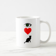 Mig hjärta Pussy_Cat Kaffe Koppar