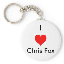 Mig hjärtaChris räv Keychain [vit; Stil 2]