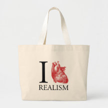 Mig hjärtarealism tote bags