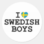 Mig hjärtasvenskpojkar klistermärken
