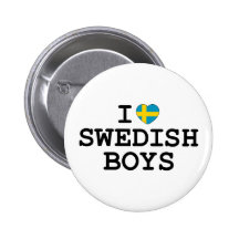 Mig hjärtasvenskpojkar pins