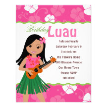 Mig Hula-Kärlek dig Ukulele! Unika Inbjudningar