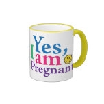 Mig ja gravid förmiddag kaffe muggar