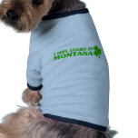 Mig känselförnimmelse som är lycklig i Montana Hund Tee