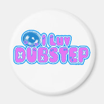 Mig luv DUBSTEP Kylskåpmagneter