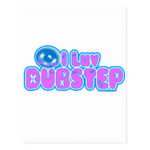 Mig luv DUBSTEP Vykort