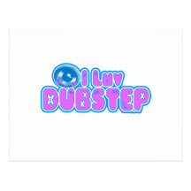 Mig luv DUBSTEP Vykort