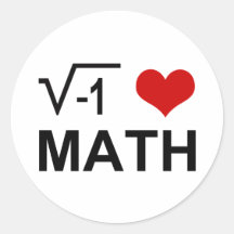 Mig Math <3 Runda Klistermärken