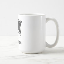 Mig mustasch dig en ifrågasätta - kohumor mugg