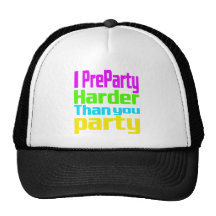 Mig Preparty som är mer hård än dig party Mesh Kepsar
