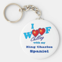 Mig Spaniel för Woofkung Charles Nyckelringar