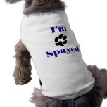 Mig spayed förmiddag hund tshirt