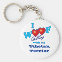 Mig tibetan Terrier för Woof Nyckel Ringar