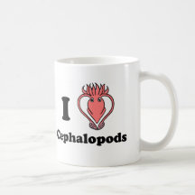 Mig tioarmad bläckfiskCephalopods Kaffe Muggar