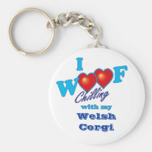 Mig walesisk Corgi för Woof Nyckel Ring