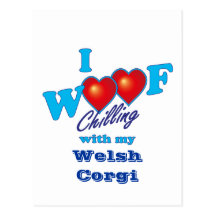 Mig walesisk Corgi för Woof Vykort