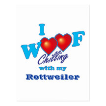 Mig Woof Rottweiler Vykort