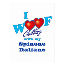 Mig Woof Spinone Italiano Vykort