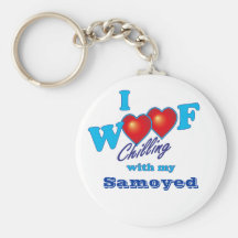 Mig WoofSamoyed Nyckel Ringar