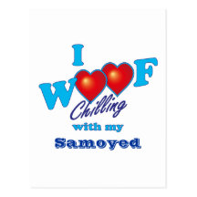 Mig WoofSamoyed Vykort