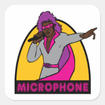 Mikrofon - klistermärke