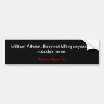Militant ateist bildekal
