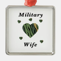 Militär frukärlek julgransdekorationer