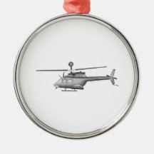 Militär helikopter jul dekorationer