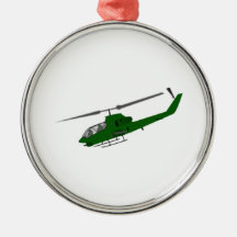 Militär helikopter julgransdekoration