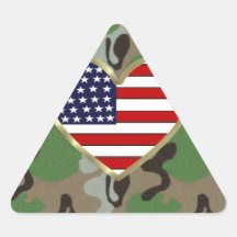 Militär kärlek triangle stickers
