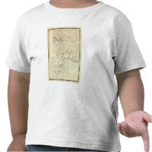 Militär karta av Förenta staterna Tee Shirt