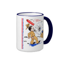 Militär oss Fröcken dig kaffekopp Mugg