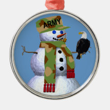 Militär prydnad för armé julgranskulor