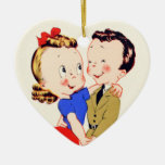 Militär valentinprydnad för vintage jul dekorationer