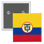 Militära Colombia, Colombia flagga Knappar Med Nål
