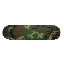 Militärgröntkamouflage Anpassad Skate Board