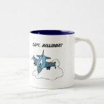 Military F16 Fighter Cartoon Airforce Aircraft Coffee Mug