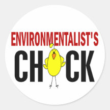 Miljöaktivist chick klistermärken