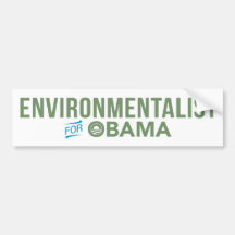 Miljöaktivist för den Barack Obama bildekalet