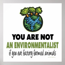 Miljöaktivist = Vegan, vegetarian Posters