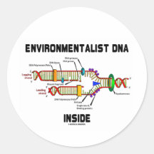 MiljöaktivistDNA-insida (DNA-replicationen) Klistermärke