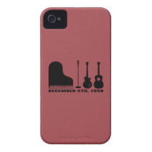 Miljon dollarkvartett instrumenterar - svart iPhone 4 Case-Mate skydd