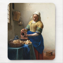 Milkmaiden, Jan Vermeer Musmattor